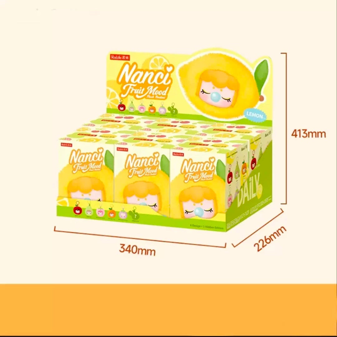 rolife Ruolai Nanci フルーツヘッド ぬいぐるみ ブラインドボックス 人形 キーチェーン おもちゃ 女の子への誕生日プレゼント