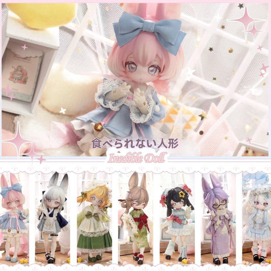 正規品 非食用フィギュア 12分bjd ブラインドボックス 跳月 タイムラビット ポケモン 可動フィギュア ガチャ プレゼント 女の子