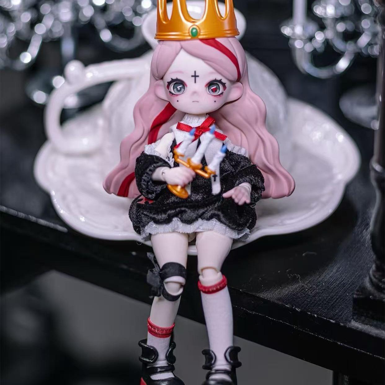 Nyssa:グロテスクナイトメアブラインドボックス-1/12スケールBJDアーティキュレートフィギュア、トレンディなコレクタブルトイ