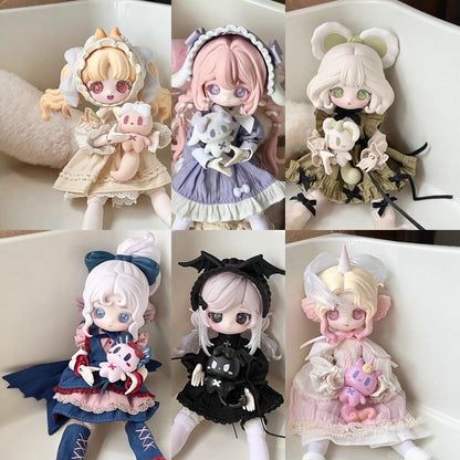 Lulu's Mythical Tales Series BJD Blind Box Cute Anime Peripheral Figures Desktop Ornaments Dolls Birthday Gifts