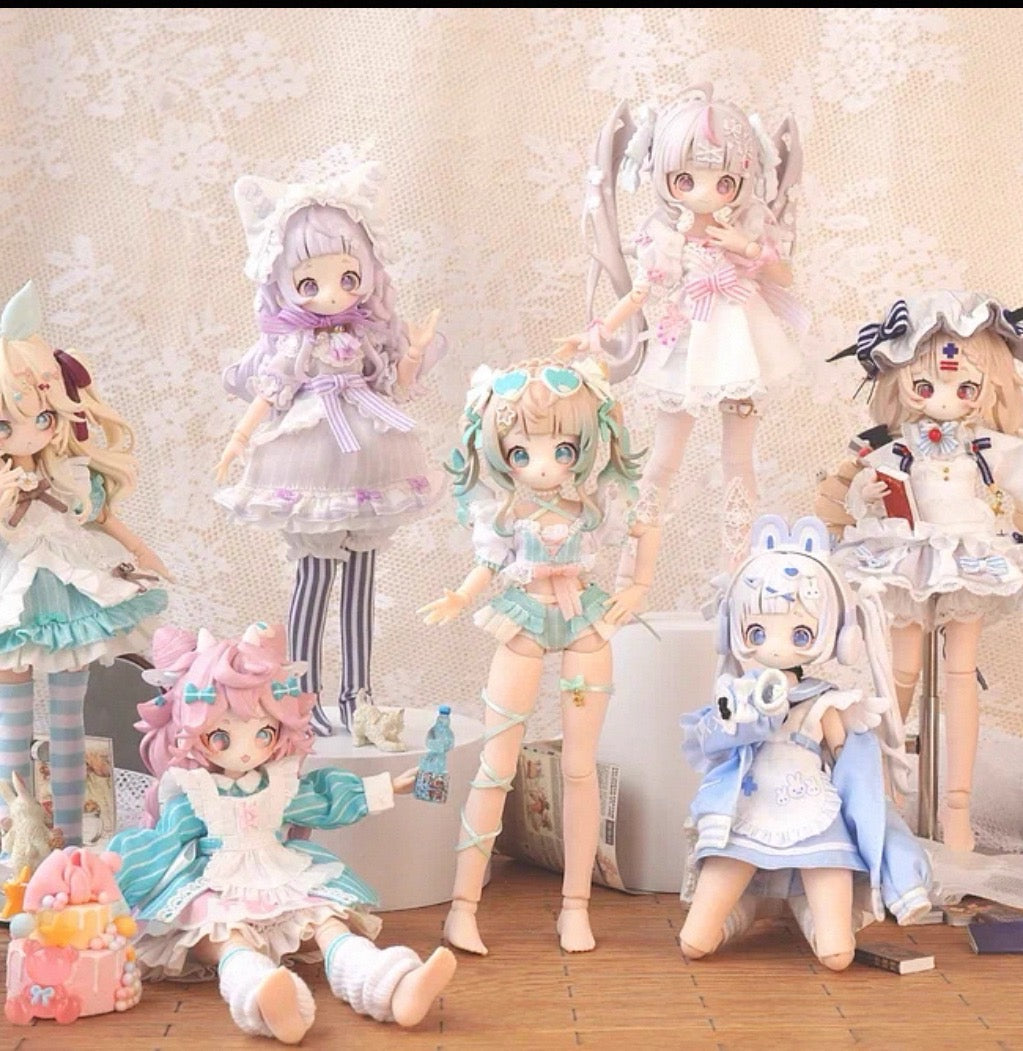 万夢 SugaryGirls BJD可動ドール onemore 8分 BJD 潮流玩具ブラインドボックス フィギュア