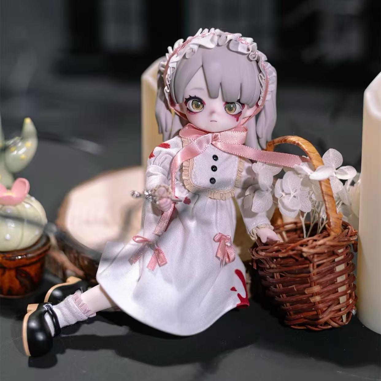 Nyssa:グロテスクナイトメアブラインドボックス-1/12スケールBJDアーティキュレートフィギュア、トレンディなコレクタブルトイ