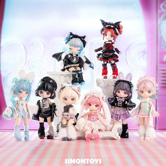 SIMONTOYS 莉洛洛 二進法 甘いお菓子シリーズ 1/12スケール BJD 可動ジョイント ドール セット付き コレクション ギフトに最適