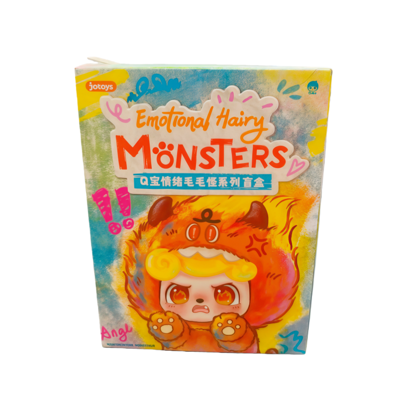 JOTOYS Odd & End Trendy Q-Baby Emotional Furry Monster Series ぬいぐるみキーチェーン ブラインドボックス トレンディなおもちゃとギフト