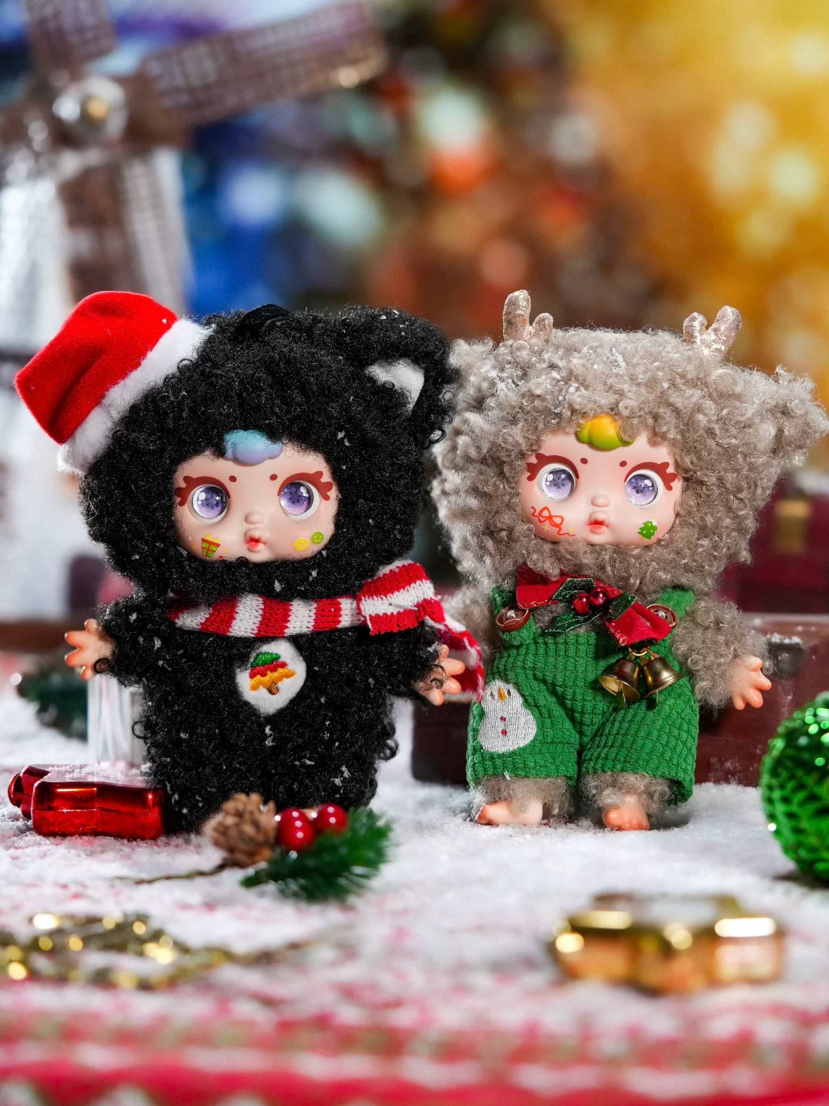 正規品 mm ミルクキャンディ クリスマスシリーズ ぬいぐるみ ブラインドボックス キーチェーン カード付き フィギュア 人形 誕生日ギフト