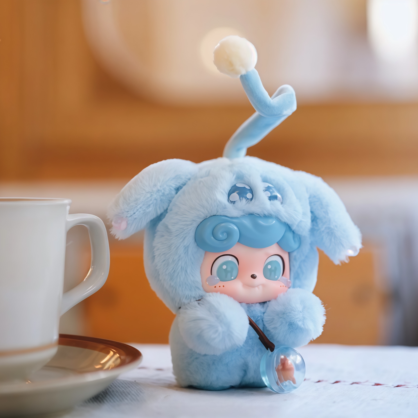JOTOYS Odd & End Trendy Q-Baby Emotional Furry Monster Series ぬいぐるみキーチェーン ブラインドボックス トレンディなおもちゃとギフト