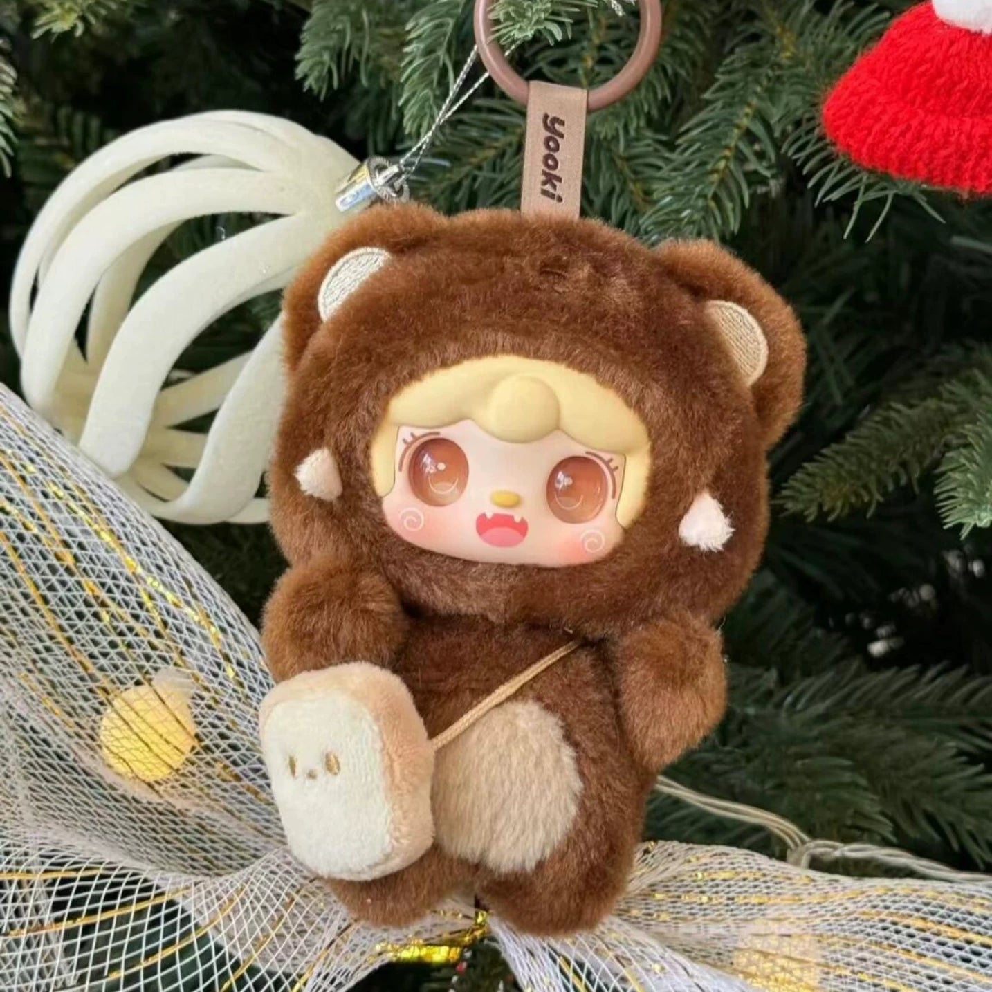 Yooki Oxygen 第4世代 バイトベアシリーズ ぬいぐるみ ビニール製 ブラインドボックス 女の子へのかわいいバッグチャームギフト