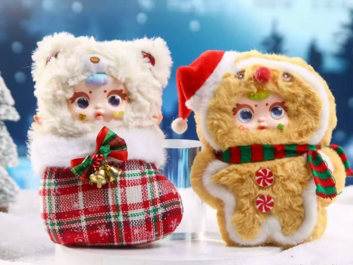 正規品 mm ミルクキャンディ クリスマスシリーズ ぬいぐるみ ブラインドボックス キーチェーン カード付き フィギュア 人形 誕生日ギフト