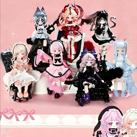 ルルII のめシリーズ 2シリーズ 8スケール BJD デスク トレンド ギフト ブラインドボックス 8セット フィギュアり   からまで【女性向けギフト置物プレゼントグッズぬいぐるみ人形】（倉庫からの発送）
