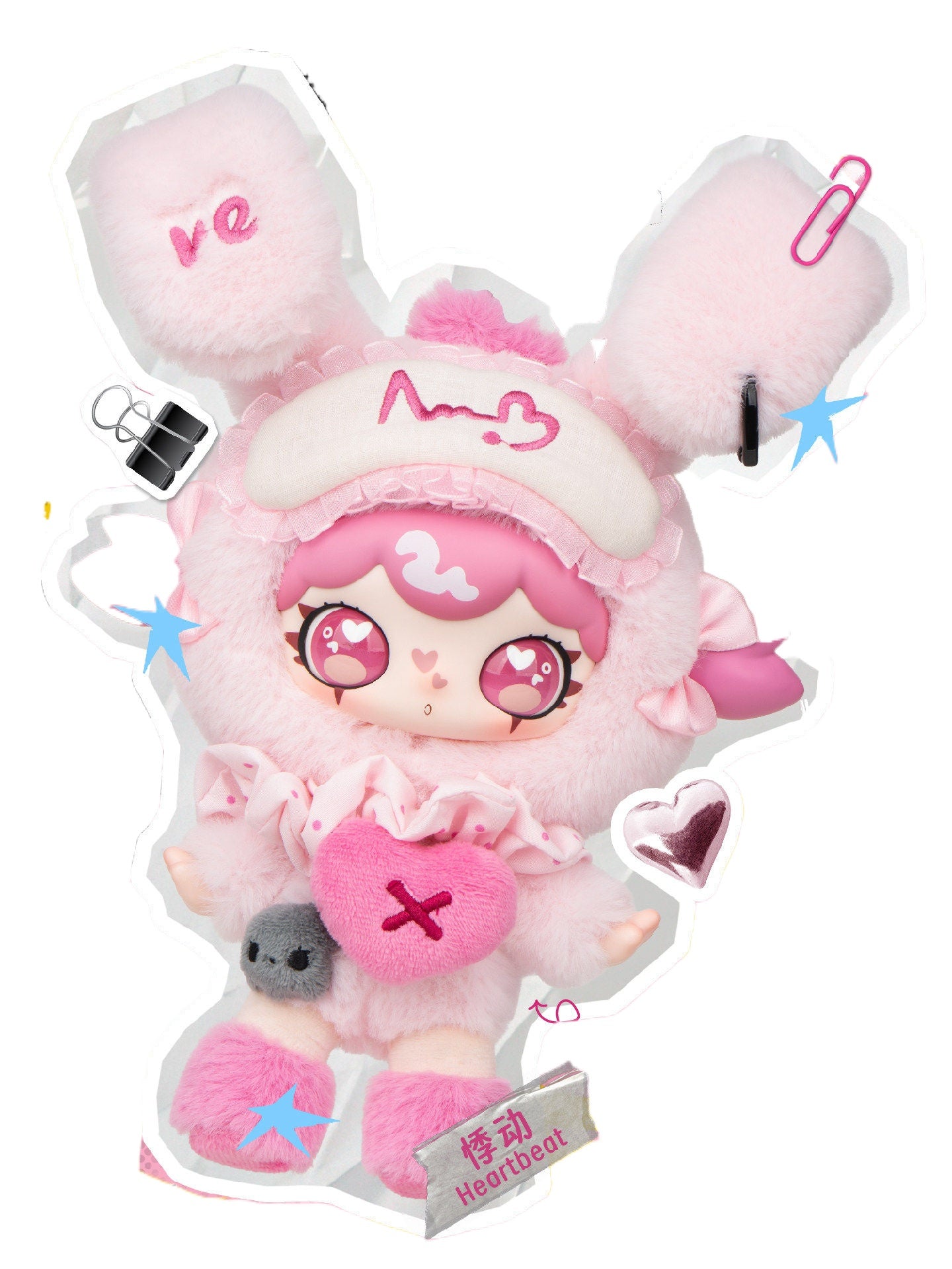 ルルミの「N Languages of Love」シリーズのぬいぐるみキーホルダー、ブラインドボックス、トレンドのおもちゃ、フィギュア、人形は、女の子へのプレゼントに最適です