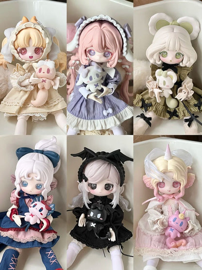 Lulu's Mythical Tales Series BJD Blind Box Cute Anime Peripheral Figures Desktop Ornaments Dolls Birthday Gifts