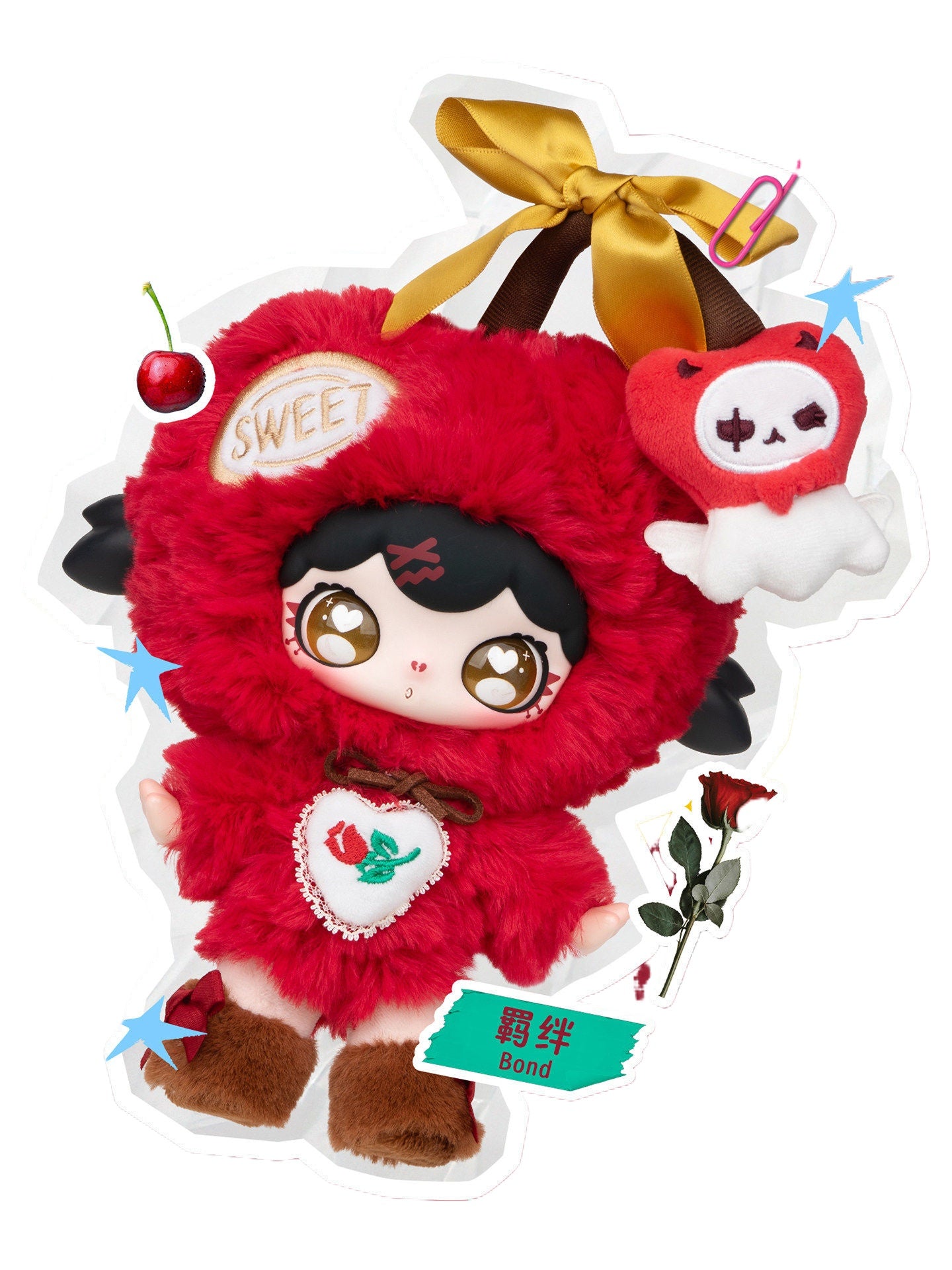 ルルミの「N Languages of Love」シリーズのぬいぐるみキーホルダー、ブラインドボックス、トレンドのおもちゃ、フィギュア、人形は、女の子へのプレゼントに最適です